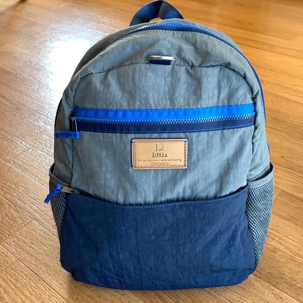 TWELVELittle Mini Backpack Blue Gray Diaper Bag